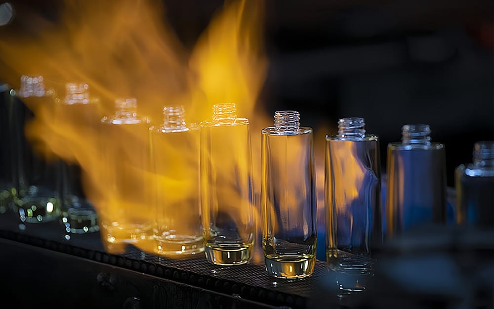 glass perfume bottle production