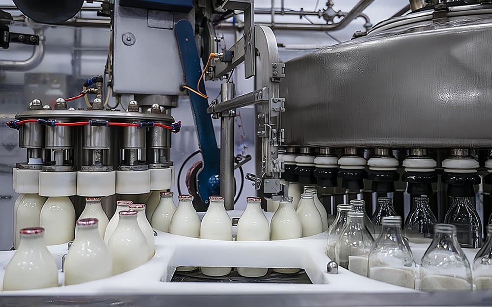 glass Milk Bottle filling line