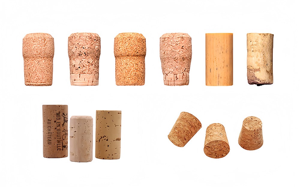 Corks for wine glass bottle