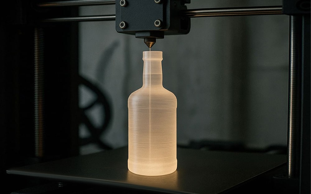 Custom glass spirit bottle with manufacturer
