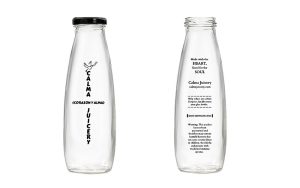 custom glass milk bottle with logo