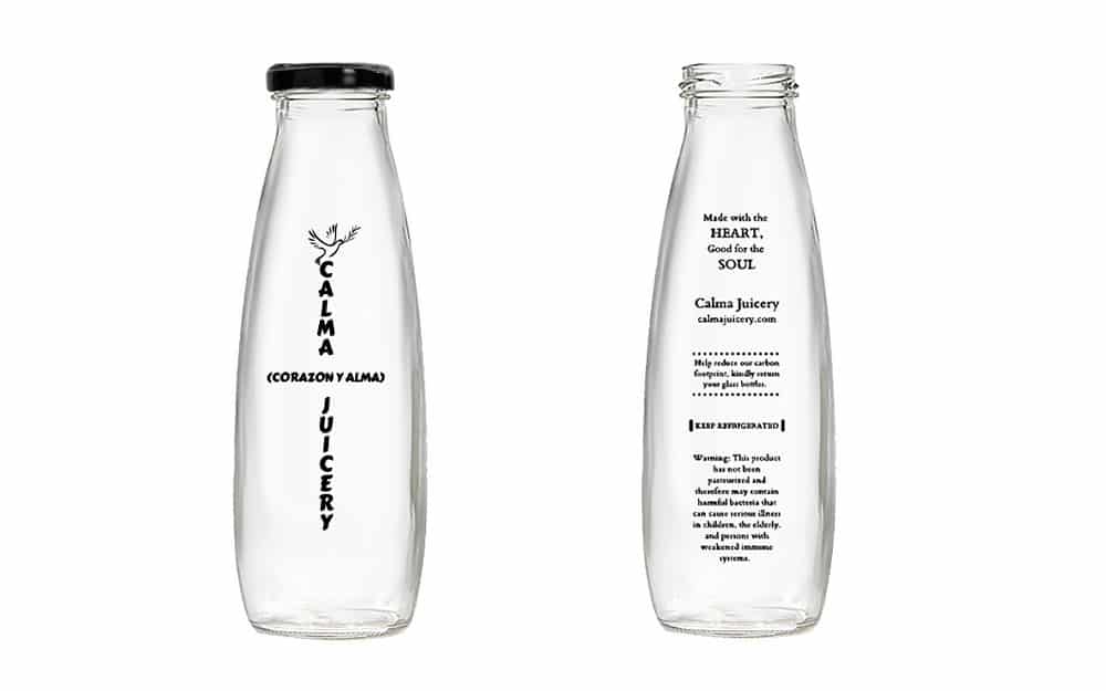custom glass milk bottle with logo