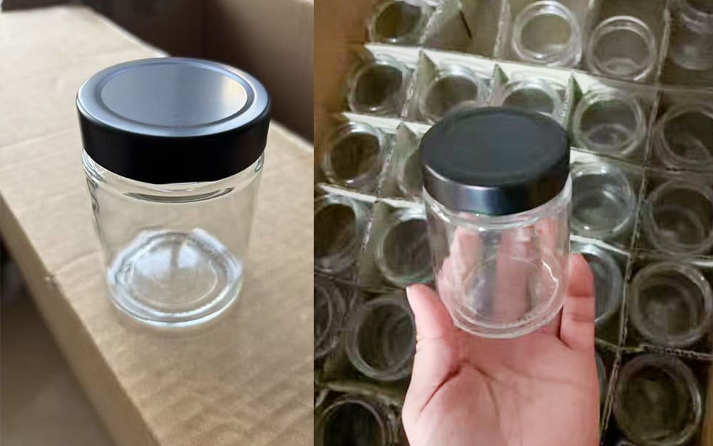 180ml Glass Ergo Jar with lid