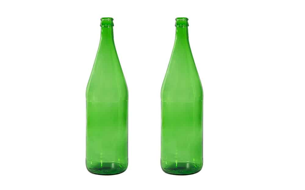green glass wine bottle 1 L